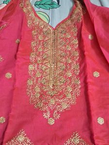 Pink Embroidered Salwar Kameez Suit