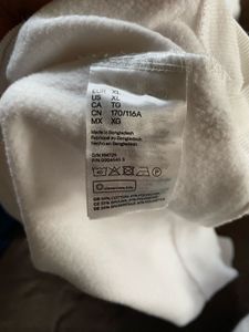 H&amp;M White Oversized Hoodie