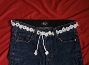 Handmade Crochet Flower Belt
