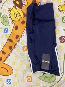 Shein Full sleeve neck tie leotard top