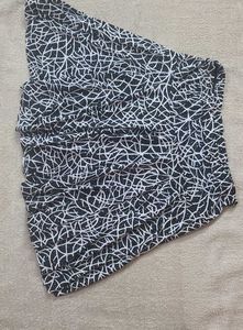 Patterned Mini Skirt