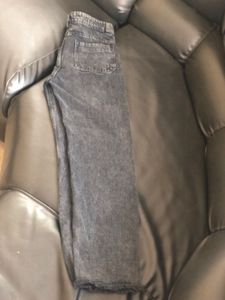 Grey Wash Straight Leg Jeans
