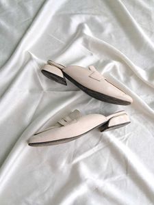 Elegant Beige Mules