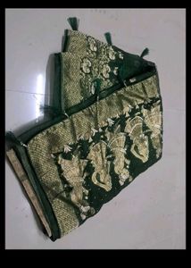 Elegant Green Embellished Saree