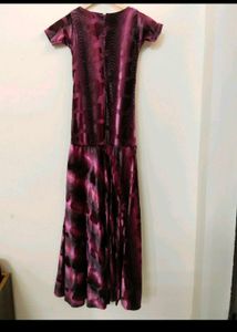 Velvet Maternity Shoot Heavy Flared Dress