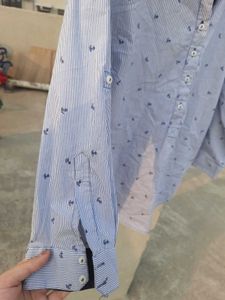 Zara Stripes Blue Shirt Women