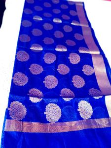 Pure Silk Kurta Set With Free New Saree