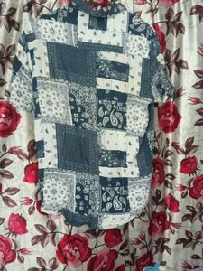 Patchwork Print Shirt