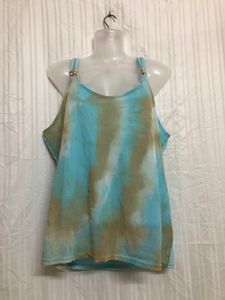 Mode Blue Sleeveless Top
