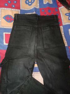 Black Cargo Jeans