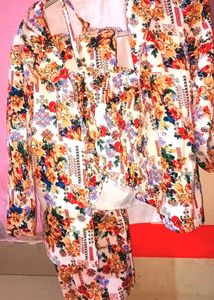 Floral Print Kurta