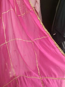 Pink Embroidered Kurta &amp; Dupatta Never Used