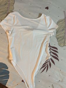White Short Sleeve Bodysuit