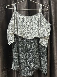 Floral Cold Shoulder Top
