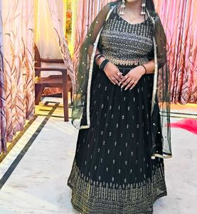 Elegant Green Lehenga Choli Set