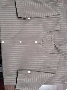 Striped Button-Down Top
