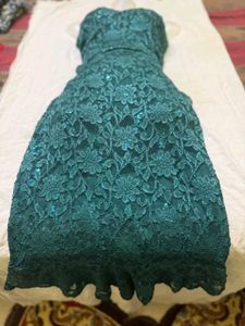 Elegant Green Lace Dress