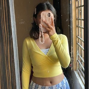 Yellow Long Sleeve Top