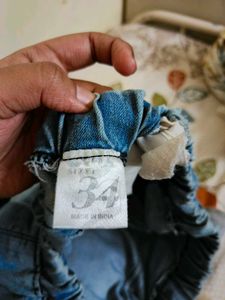 Blue Straight Low Waist Jeans