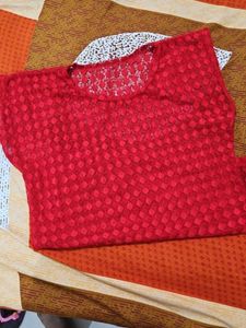 Red Lace Top