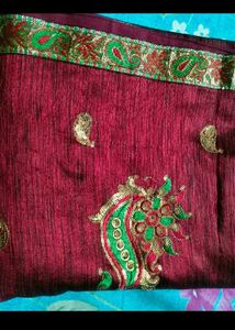 Chanderi Saree With Blouse And Petticoat..