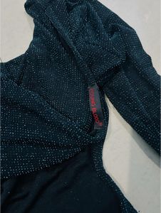 Open Back Glittery Dress