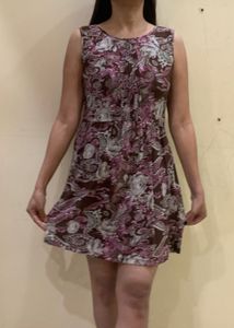 Floral Print Mini Dress - From Thailand 32/34