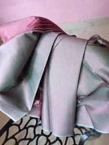 Mauve Multi Colour Saree With Blouse Piece