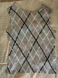 Patterned Sleeveless Top