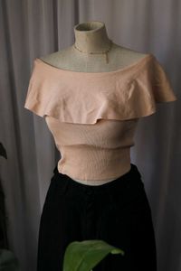 Zara Ruffle Off-Shoulder Top