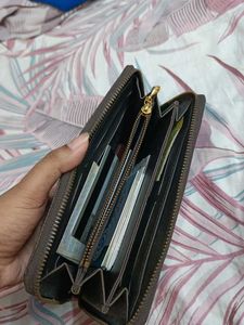 Brown Checkered Wallet Louis Vuitton copy