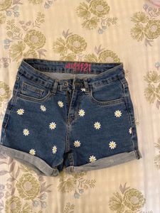 Daisy Denim Shorts