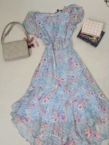 Prette Blue Floral Dress