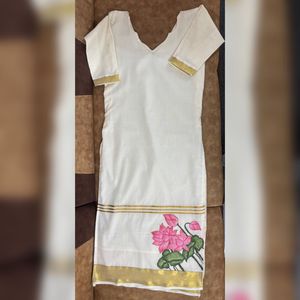 Hand-Painted Kerala Cotton Kurti