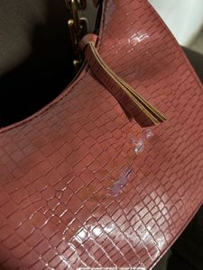 Pink Chain Detail Shoulder Bag (slight defect)