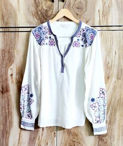 Cotton Embroidery Work Top Size-42
