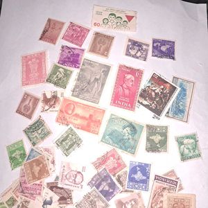 100 Unique Indian Stamps