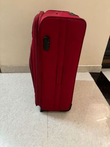 American Tourister Polyester Soft Trolley Red