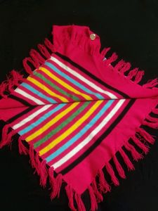 Girl&#39;s Pancho Very Beautiful Multicolored