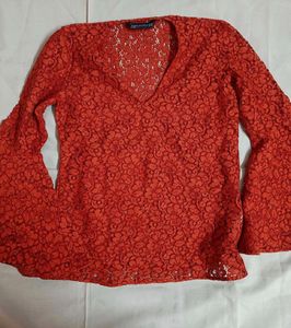 Zara Bell Sleeve Top