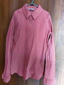 Stylish Red Checked Shirt for ₹150🧡🤍🛍️