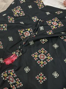 Embroidered Black Kurta kaftan