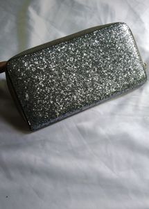 Shiny Silver Clutch
