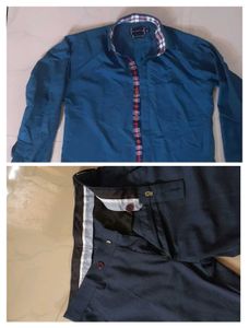 Blue Checked Pants