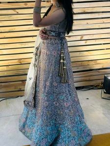 Elegant Peach Lehenga Choli Set
