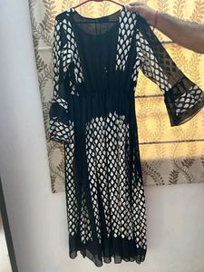 Maxi Dress With Pure Chicken Work