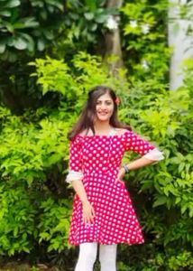 Red Polka Dot Off-Shoulder Dress