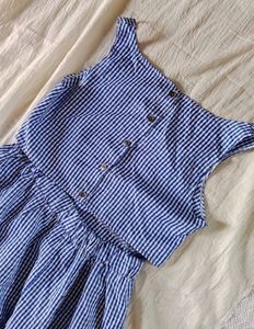 Blue Striped Matching Set