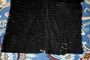 BLACK KNIT HOODIE JACKET