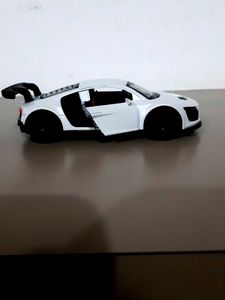 White Toy Car Model (Audi R8)